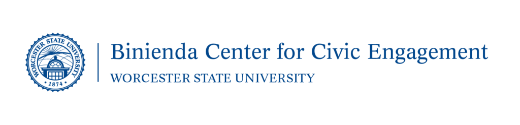 Logo for the Binienda Center for Civic Engagement at Worcester State University.