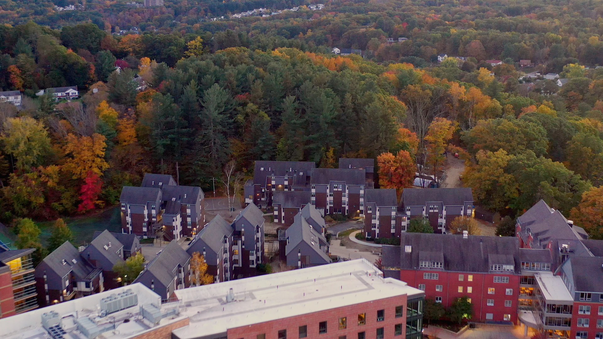 Chandler Village on Worcester State's campus