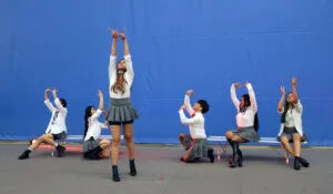 The K-pop dance group Thrice performs at the club’s Lunar New Year celebration.