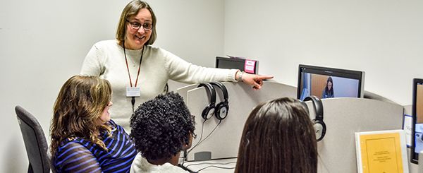 Individuals working at the Speech Language Hearing Clinic at Worcester State