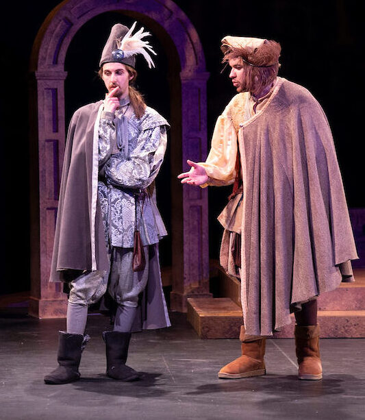 Two Worcester State Theatre Students Perform in Rosencrantz and Guildenstern Are Dead
