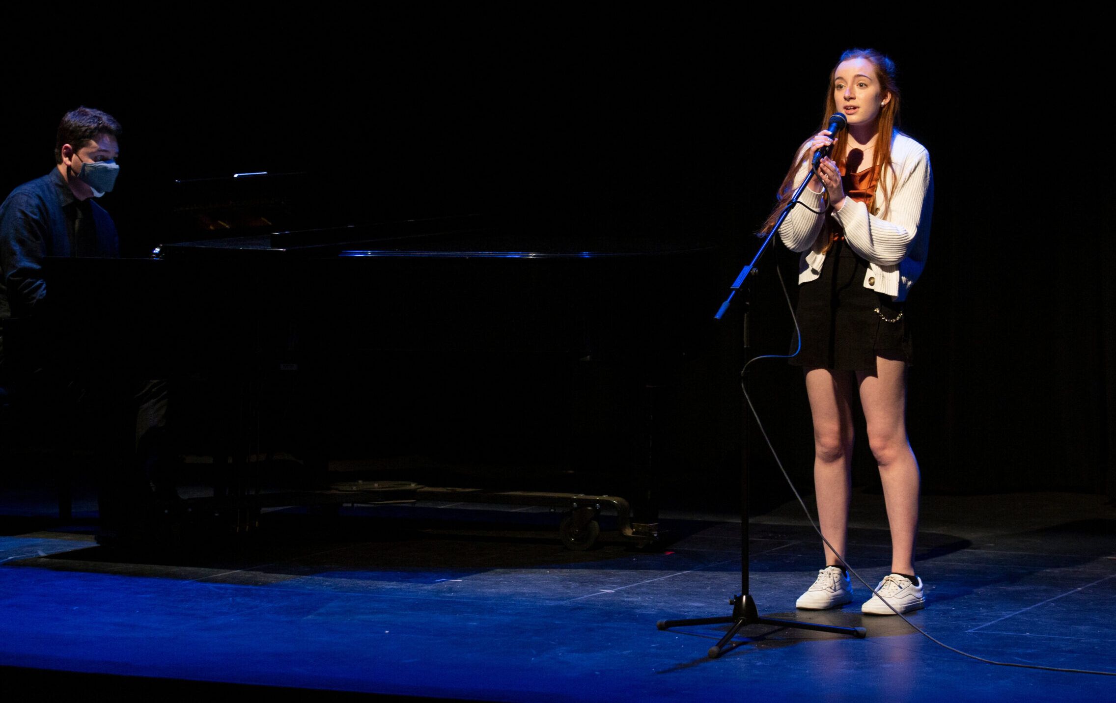 Hannah Picchioni performs "What a Wonderful World" in Worcester State VPA's Spring 2022 Mosaic of Music