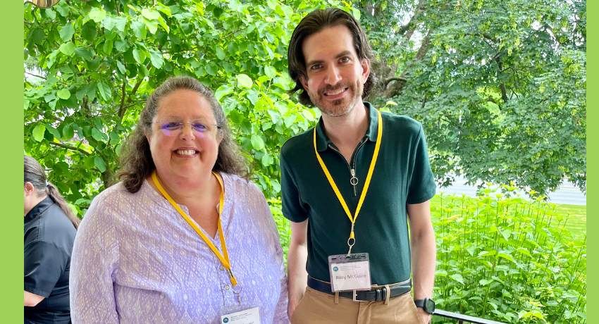 Riley McGuire and Kym Meyer