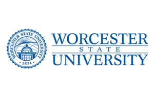 Worcester State University Seal (horizontal, blue)