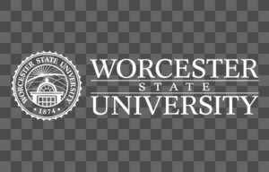 Worcester State University Seal (horizontal, white)